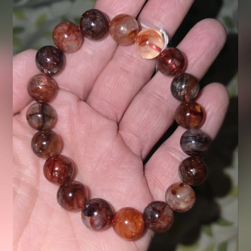 10mm Fire Quartz Bracelet - Picture 7 of 10